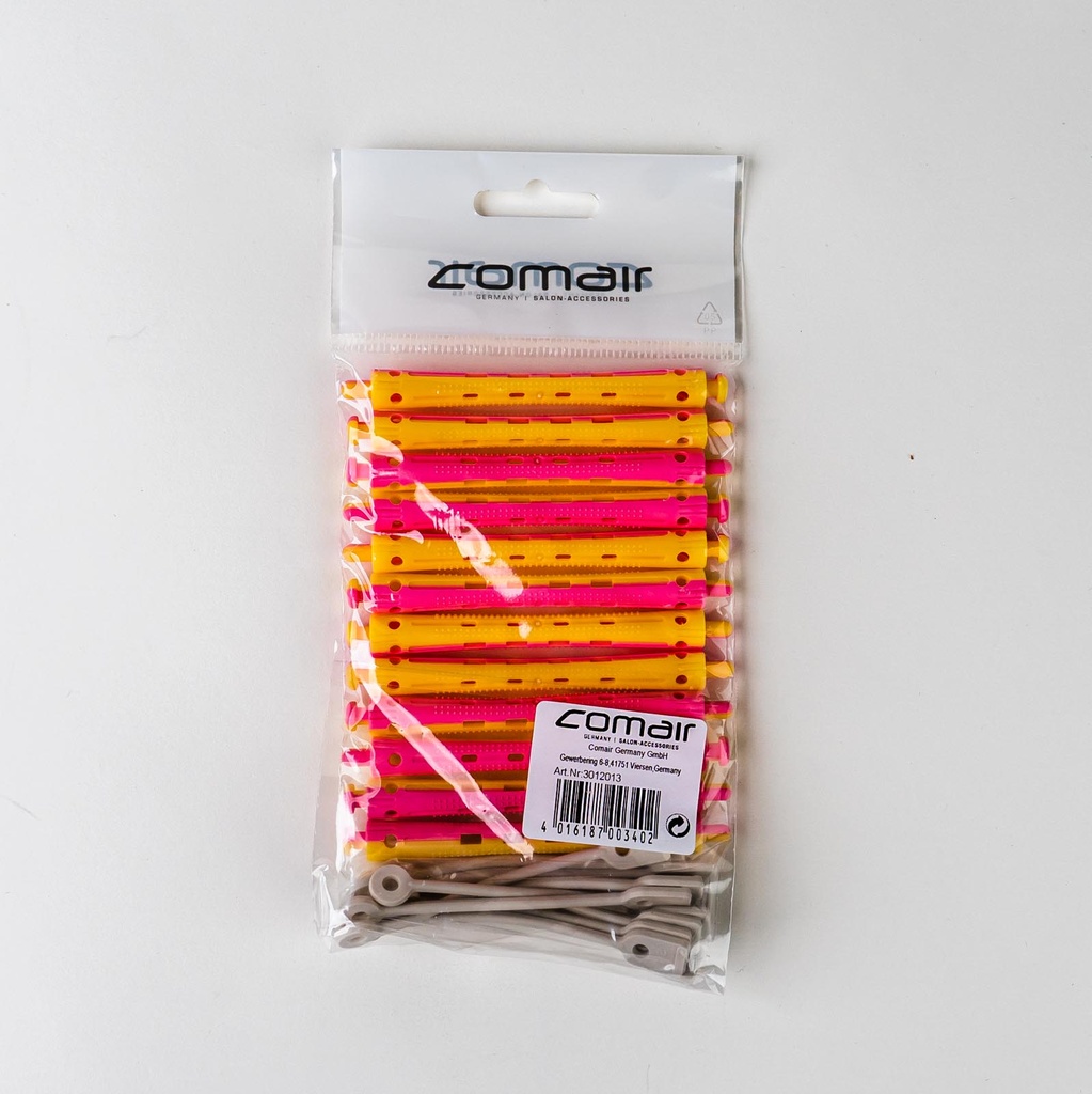 [3012013] Comair Kaltwellwickler -  8 mm gelb/rosa