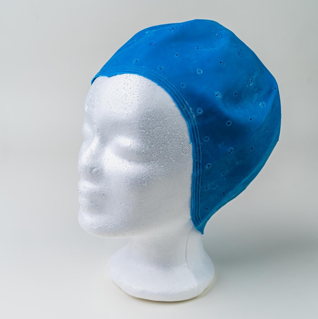 [3040025] Comair Strähenhaube Gummi blau