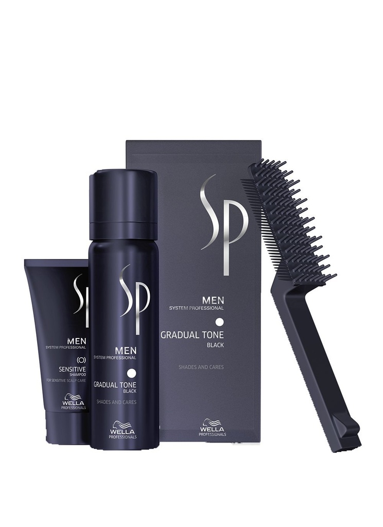 [4868] Wella SP Men Natural Shade Gradual Tone 60ml - schwarz