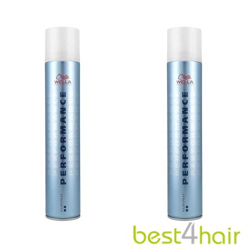 2 x  Wella Performance Haarspray 500 ml