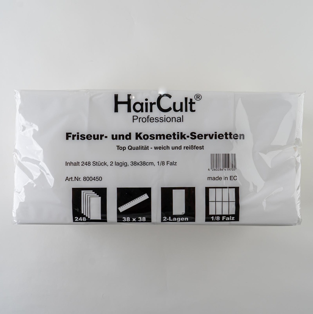 [800250-neu] Zelltuch Friseur Servietten 2-lagig 248 Stk.