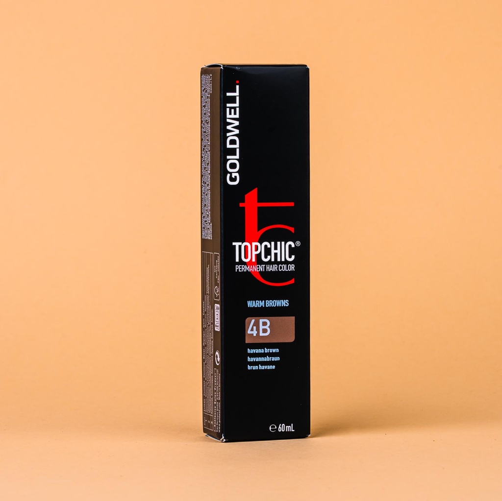 [201744] Goldwell Topchic Tube - Warm Browns 60ml - verschiedene Nuancen - Haarfarbe (4B - havannabraun 60ml)