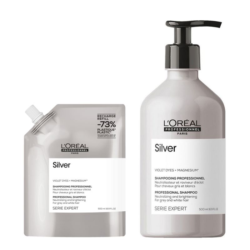 [UDE02639] Loreal Serie Expert Silver Duo Set 500ml - Shampoo