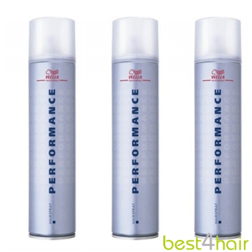 [1-5639-3] 3 x Wella Performance Haarspray 500 ml (Haltegrad 1)