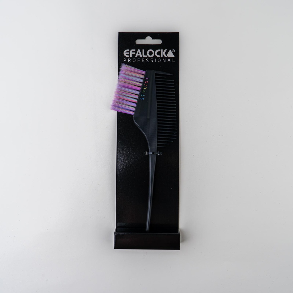 [14102228] Efalock STYLIST Rainbow Färbepinselkamm