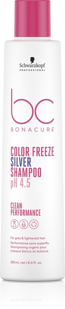 [2708531] Schwarzkopf BC Bonacure - Clean Performance Color Freeze Silver Shampoo p.H 4.5 250ml